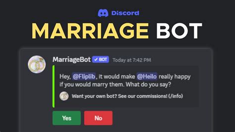 marriage bot discord|MarriageBot Discord Bot